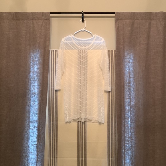 Island Passage sheer polka dot swimsuit coverup - Picture 4 of 10